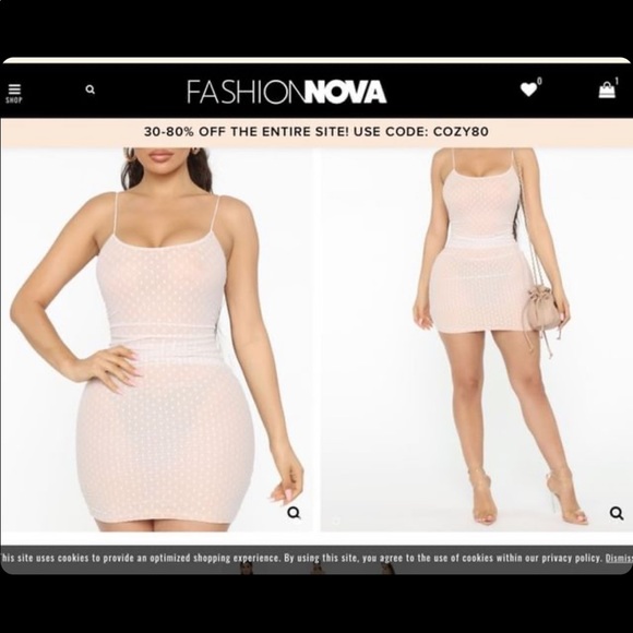Dresses & Skirts - FashionNova Dress I Don’t Care Mini Mesh Dress